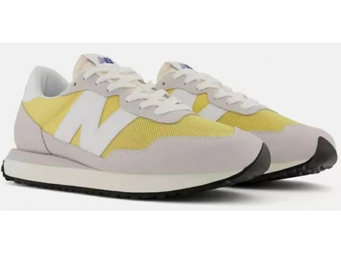 Кроссовки  New Balance 237 серые с желтым