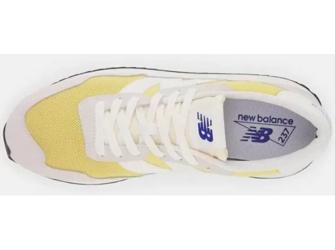 Кроссовки  New Balance 237 серые с желтым