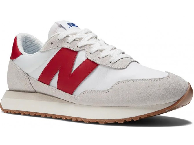 Кроссовки New Balance 237 Vintage Red белые