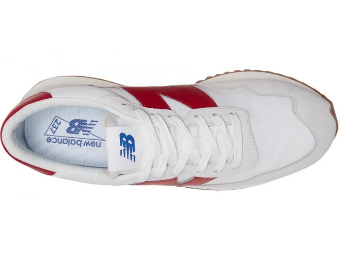 Кроссовки New Balance 237 Vintage Red белые