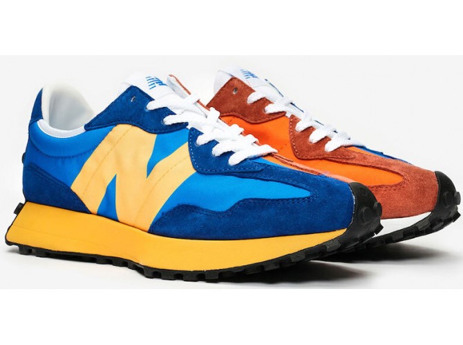 Кроссовки New Balance WS 327 Blue/Orange текстиль