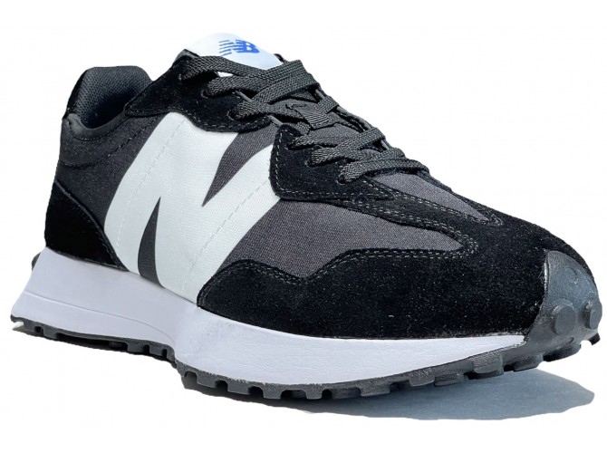 Кроссовки New Balance WS 327 черные с серым замшевые