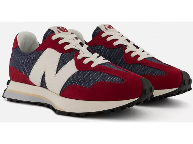 New Balance 327 красные с серым