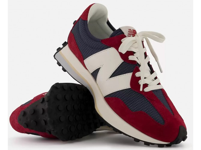 New Balance 327 красные с серым