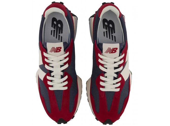 New Balance 327 красные с серым