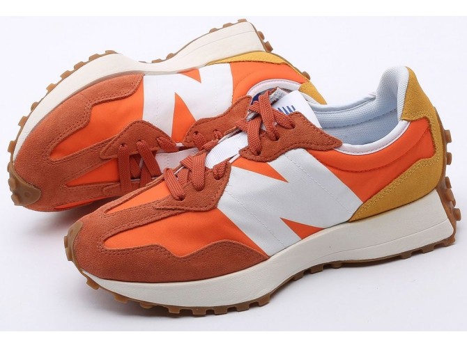 Кроссовки New Balance 327 Orange замшевые