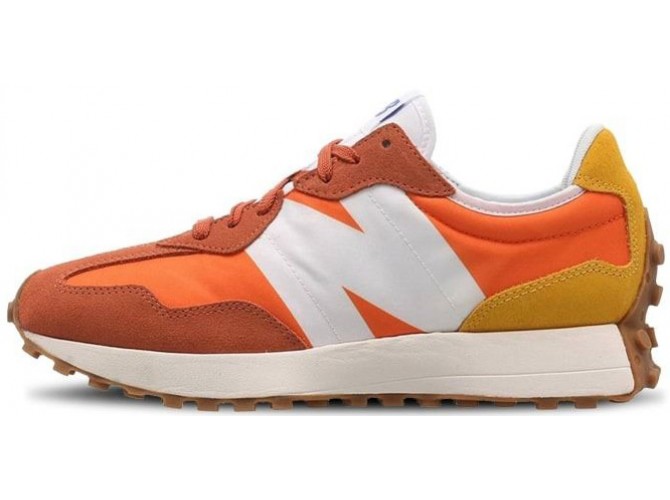 Кроссовки New Balance 327 Orange замшевые