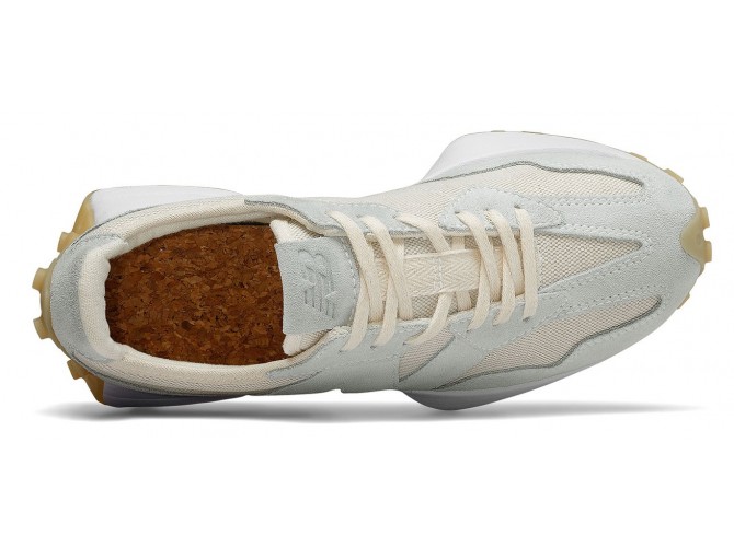 Кроссовки New Balance WS 327 Undyed серые замшевые