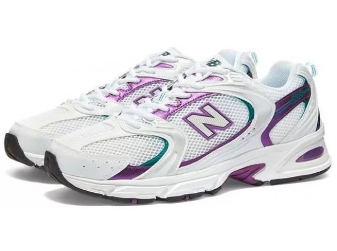 Кроссовки New Balance 530 белые с фиолетовым