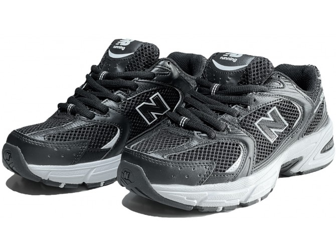 New Balance 530 черные с белым спортивные