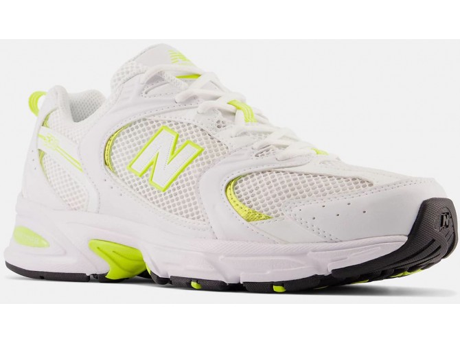 New Balance 530 White with lemonade