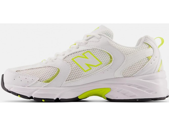 New Balance 530 White with lemonade