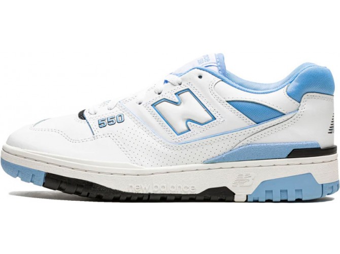 New Balance 550 Blue белые с голубым