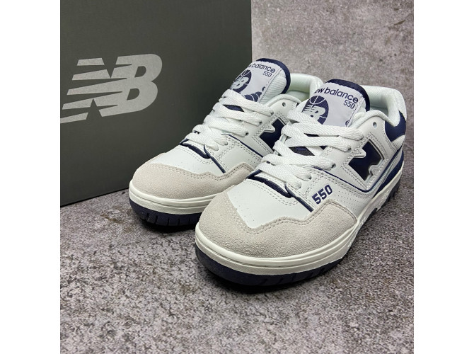 New Balance 550 White Quarry Blue