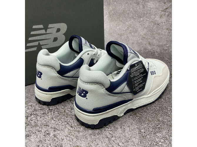 New Balance 550 White Quarry Blue