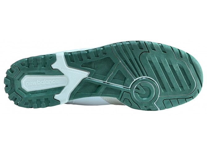 New Balance 550 White Team Forest Green