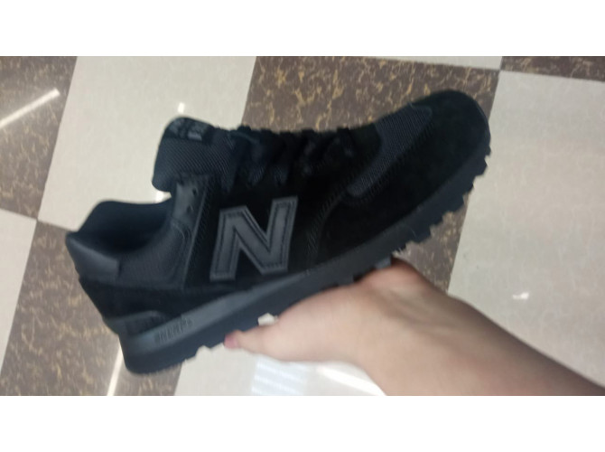 New Balance 574 All Black Eva полностью черные