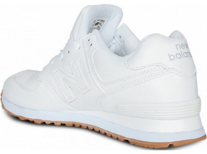 New Balance 574 All White Кожаные