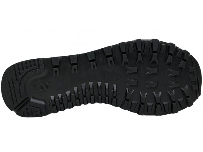 New Balance 574 Black White Big Size с мехом