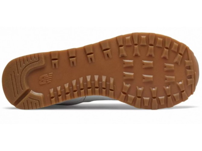 New Balance 574 Classic  женские бело-коричневые