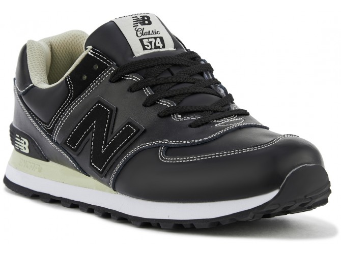 New Balance 574 classic fur black мужские черные