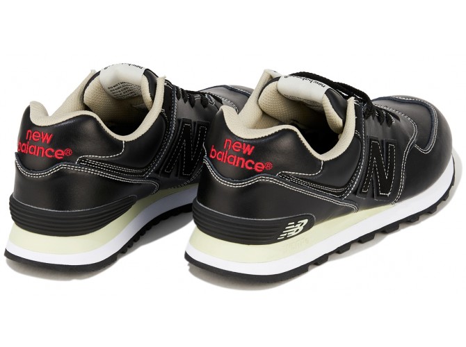 New Balance 574 classic fur black мужские черные
