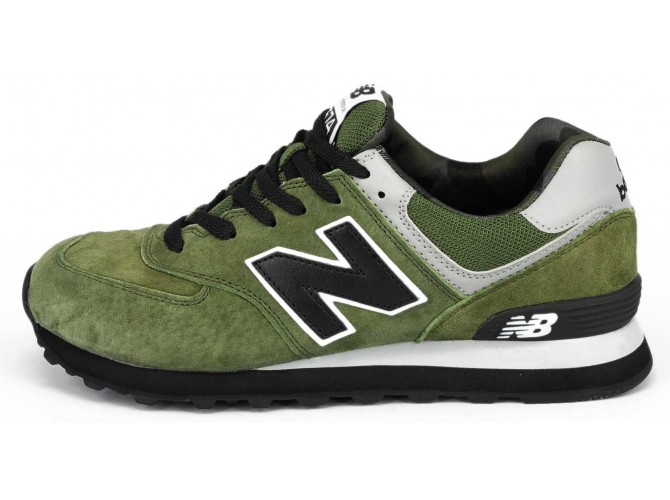 New Balance 574 classic green зеленые