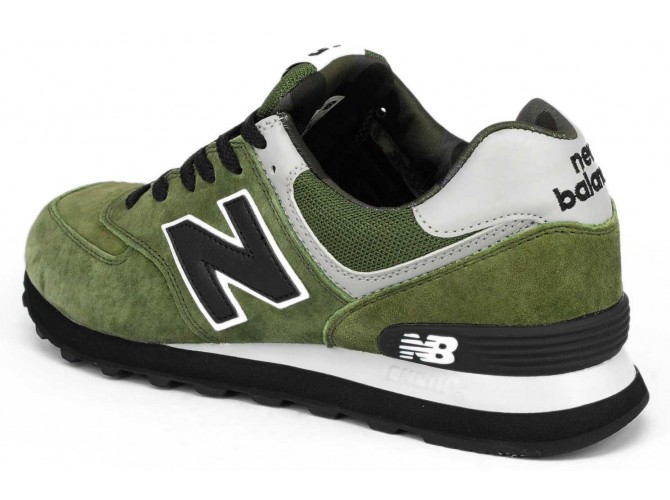 New Balance 574 classic green зеленые