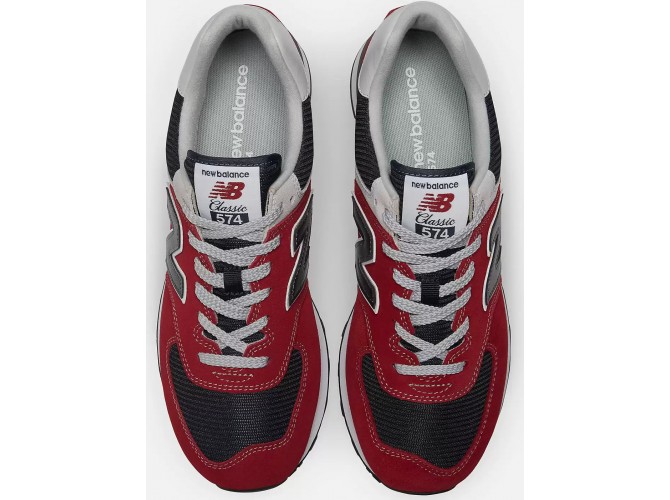 New Balance 574 Classic красные с синим для бега