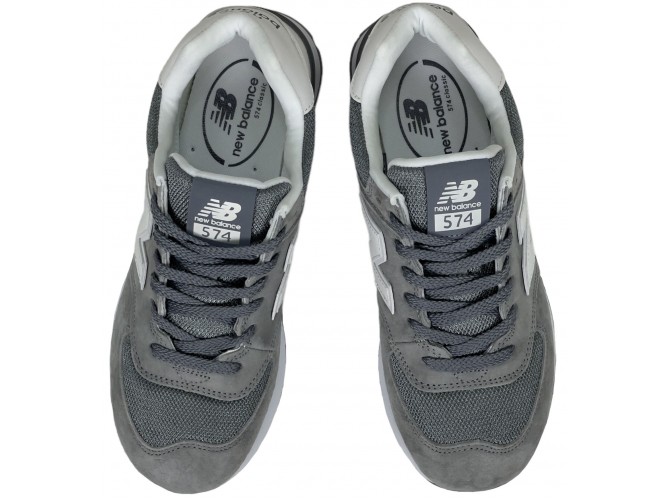 New Balance 574 Grey White серые с белым