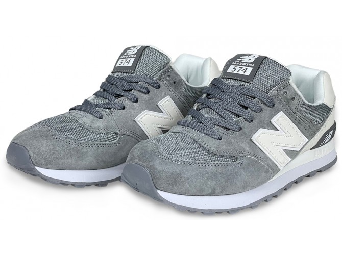 Кроссовки New Balance 574 Grey/White мужские