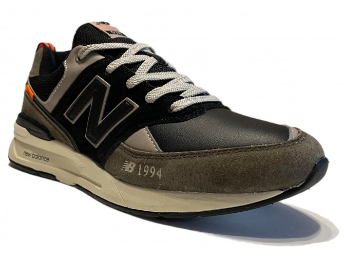 New Balance 574 Хаки Cерые с синим