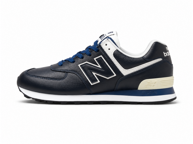 Кроссовки мужские New Balance 574 Leather Blue