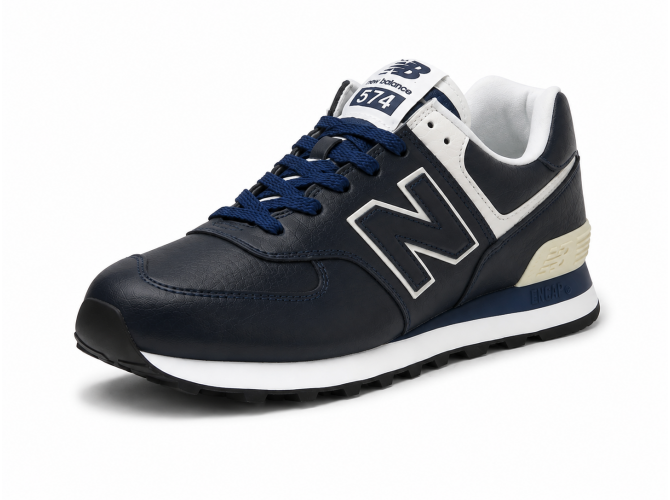 Кроссовки мужские New Balance 574 Leather Blue