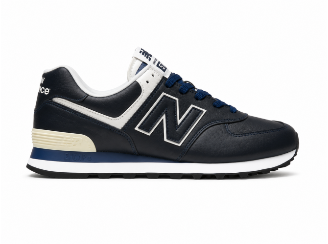 Кроссовки мужские New Balance 574 Leather Blue