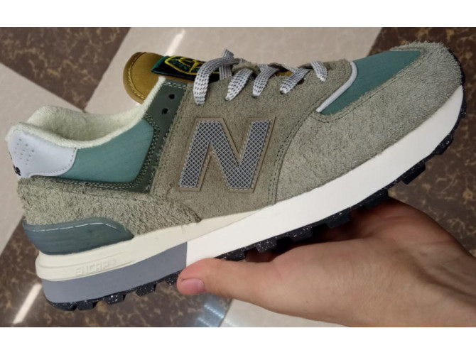 New Balance 574 Legacy x Stone Island Grey Green