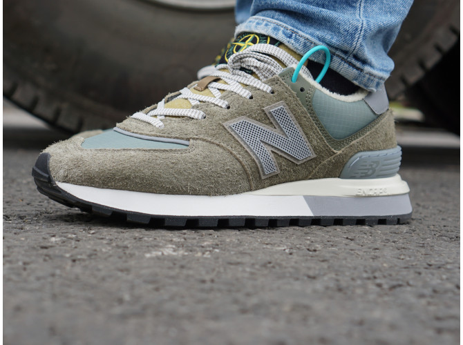 New Balance 574 Legacy x Stone Island Grey Green