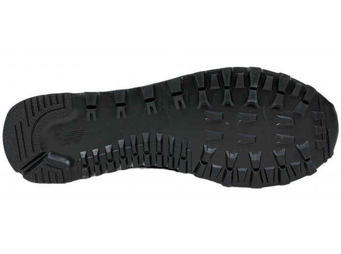 New Balance 574 мужские кожаные черные с мехом