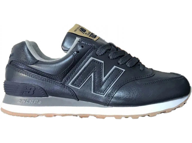 New Balance 574 Dark Blue Кожаные