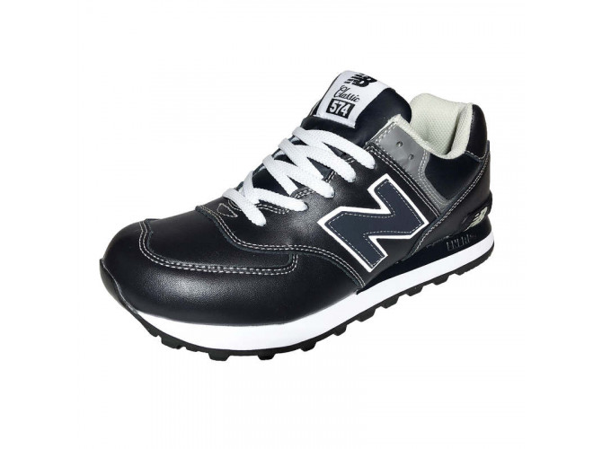 New Balance 574 Leather Stone Blue