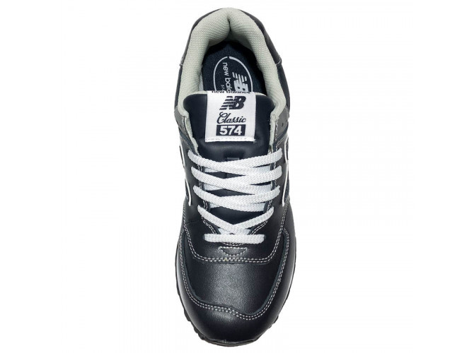 New Balance 574 Leather Stone Blue