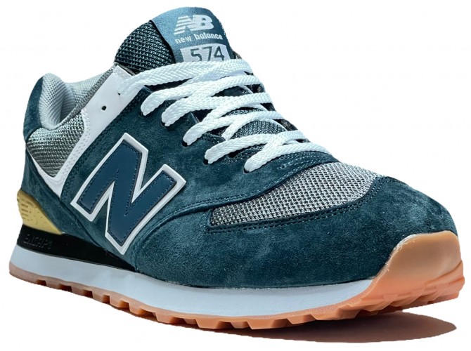 New Balance 574 Obsidian Blue/Grey/White мужские