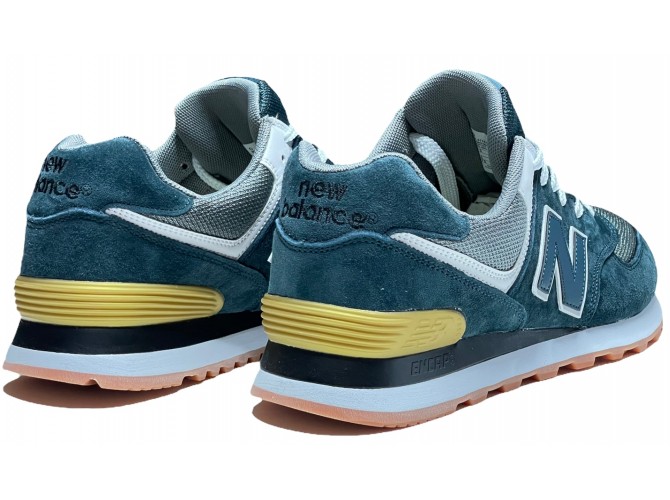 New Balance 574 Obsidian Blue/Grey/White мужские