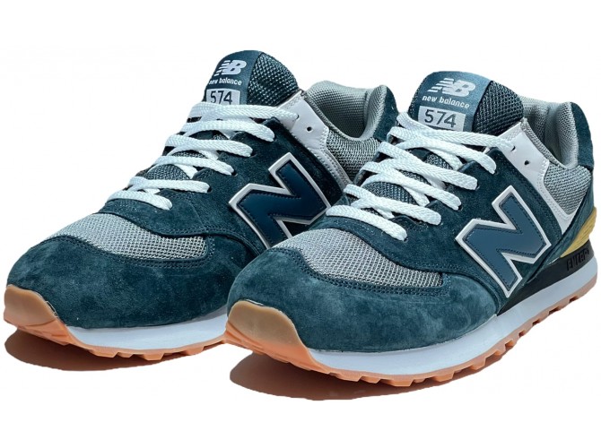 New Balance 574 Obsidian Blue/Grey/White мужские