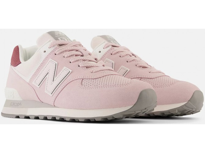 New Balance 574 Pink with grey розовые с серым