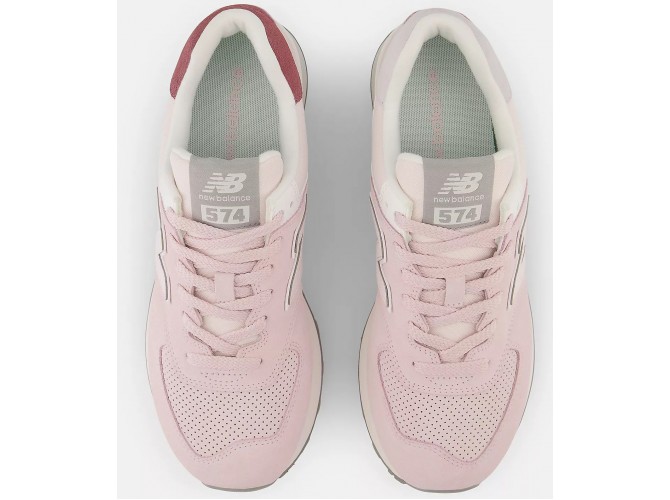 New Balance 574 Pink with grey розовые с серым