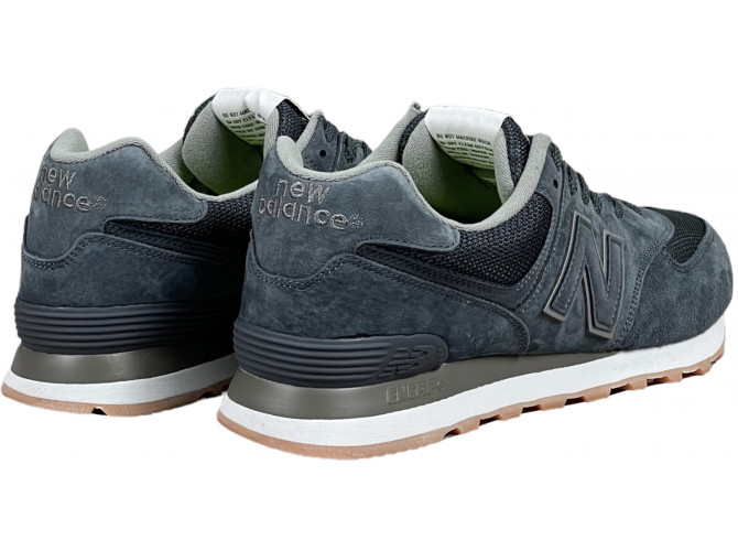 New Balance 574 Retro Metallic Patch Blue