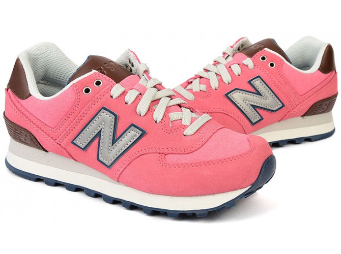 New Balance 574 розовые с коричневым