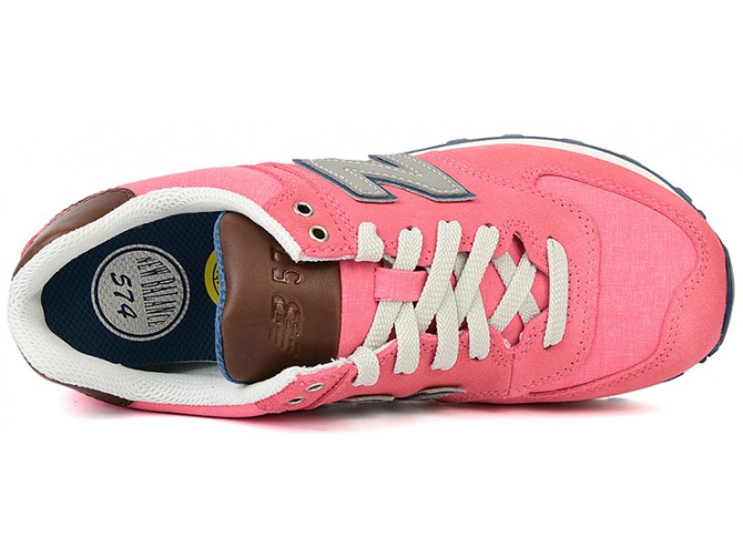 New Balance 574 розовые с коричневым