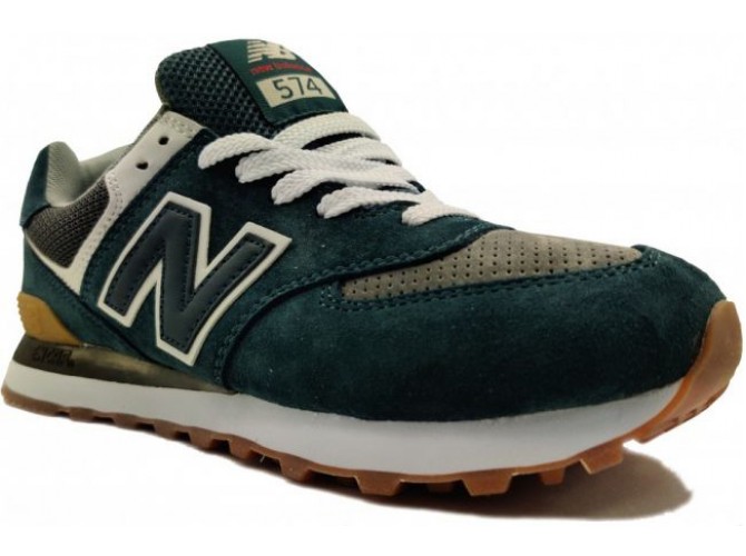 New Balance 574 Сине-зеленые